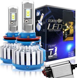 H11/H8/H9 LED headlight bulbs kit apply to car headlamp and fog-front (Attention model) 70W 7200LM 6000K White 2 Year Warranty