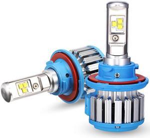 H13/9008 Hi/Lo LED Headlight Bulbs Car Light Conversion Kit Convex LED Chilps 70W 7200LM 6000K Cool White - 2 Year Warranty