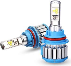 9007/HB5 Hi/Lo LED Headlight Bulbs Car Light Conversion Kit Convex LED Chilps 70W 7200LM 6000K Cool White - 2 Year Warranty