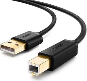 Jansicotek USB 2.0 Print Cable USB 2.0 Type A Male To B Male Sync Data Scanner USB Printer Cable for HP Canon Epson Printer-6 Feets