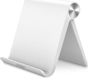 Jansicotek Universal Tablet PC Holder Foldable Adjustable Angle Desk Phone Holder Stand Flexible for Samsung iPad Tablet PC Apple iPad Pro 10.5, iPad Mini, iPad Air, iPhone 7 6 Plus X 6S 8 5S, LG