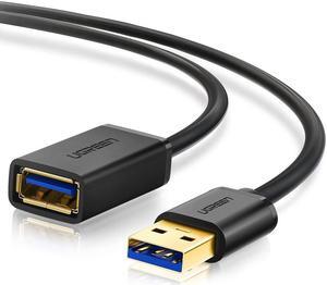 Jansicotek USB 3.0 Extension Cable Male to Female Data Transfer Lead for Playstation, Xbox, USB Flash Drive, Card Reader, Hard Drive, Keyboard, Printer, Camera-(1.65ft, 0.5m)