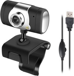 HXSJ HD Webcam 480P PC Camera with Absorption Microphone MIC for Skype for Android TV Rotatable Computer Camera USB Web Cam