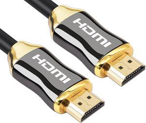 Jansicotek High Speed 30AWG Braided Cord HDMI 2.0 Cable 18Gbps [Supports 4K 2160p, HD 1080p, 3D, Ethernet] Audio Return Video for PC, 3D Television, Xbox360, PS3/4, Apple TV and More-(6.5ft/2M)