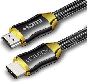 Jansicotek HDMI Premium Certified 2.0 cable with 24K Gold Plated Contacts, Supports 4K @ 60Hz, Ethernet, 1080p, 2160p, HDR, 3D, Audio Return (ARC), Ultra HD (UHD), CL3, 30AWG-(6.5ft/2M)