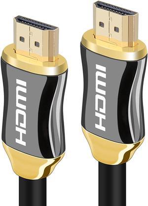 Jansicotek 4K HDMI Cable 18Gbps 1M 2M 3M 5M 10M 20M  Long HDMI Cord Ultra-High Speed 2.0-4K @ 60Hz, Ethernet, 1080p, 2160p, HDR, 3D, Audio Return (ARC), Ultra HD (UHD), CL3, 30AWG-(6.5ft/2M)