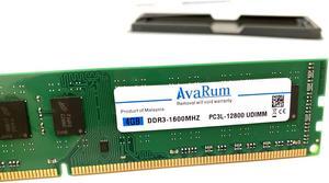AVARUM RAM DDR3 1600, PC3-12800, DDR3 8GB Kit (2X4GB) DDR3 RAM PC3-12800U 240-pin dimm DDR3 Ram 2Rx8 4GB DDR3 CL11 1.5v Desktop RAM Memory Module