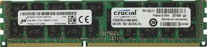 Crucial 16GB kit (8GBx2), 240-pin DIMM, DDR3 PC3-12800 Memory Module - 16 GB (2 x 8 GB) - DDR3 SDRAM - 1600 MHz DDR3-1600/PC3-12800 - 1.35 V - ECC - Registered - 240-pin - DIMM - CT2K8G3ERSLD4160B