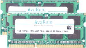 Avarum RAM equal to 8GB Kit (2 x 4GB) DDR3L 1600 MT/s (PC3L-12800) SODIMM 204-Pin 1.35V Laptop Memory - CT2KIT51264BF160B