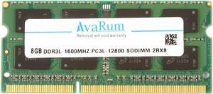 Avarum RAM equal to 8GB 204-Pin DDR3 SO-DIMM DDR3L 1600 (PC3L 12800) Laptop Memory Model CT102464BF160B