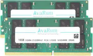 Avarum RAM equal to 32GB (2 x 16GB) 260-Pin DDR4 SO-DIMM DDR4 2133 (PC4 17000) Laptop Memory Model CT2K16G4SFD8213