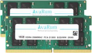 Avarum RAM equal to 32GB (2 x 16GB) 260-Pin DDR4 SO-DIMM DDR4 2666 (PC4 21300) Memory for Apple Model CT2K16G4S266M