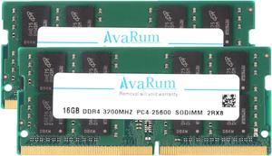 Avarum RAM equal to 32GB (2 x 16GB) 260-Pin DDR4 SO-DIMM DDR4 3200 (PC4 25600) Laptop Memory Model CT2K16G4SFD832A