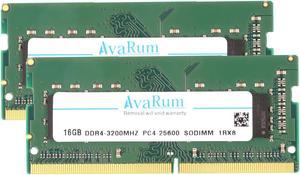 Avarum RAM equal to 32GB (2 x 16GB) 260-Pin DDR4 SO-DIMM DDR4 3200 (PC4 25600) Laptop Memory Model CT2K16G4SFRA32A