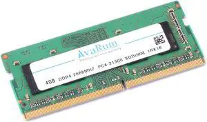 Avarum RAM equal to 4GB Single DDR4 2666 MT/s (PC4-21300) CL19 x8 SODIMM 260-Pin Memory - CT4G4SFS8266