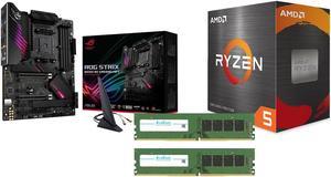 Avarum 16GB DDR4 3200*2 ROG Strix B550-XE Gaming WiFi AMD AM4 ATX Motherboard Ryzen 5 5500 - Ryzen 5 5000 Series 6-Core 3.6 GHz Socket AM4 65W None Integrated Graphics Deskt