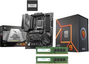 Avarum 16GB DDR5 5200 (PC5 41600) MAG X670E TOMAHAWK WIFI AM5 AMD X670E SATA 6Gb/s ATX Motherboard Ryzen 9 7900X3D - Ryzen 9 7000 Series 12-Core 4.4 GHz Socket AM5 120W AMD Radeon Graphics Desktop Pro