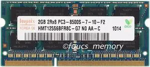 Hynix 2GB DDR3 PC3-8500 1066MHZ Sodimm Laptop Memory Lot Hynix 2GB DDR3 PC3-8500 1066MHZ Sodimm Laptop Memory Lot