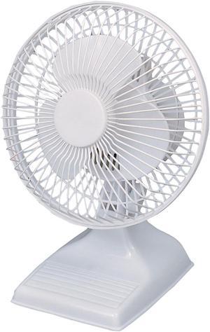 Optimus F-0610 6" Personal Table Fan, White