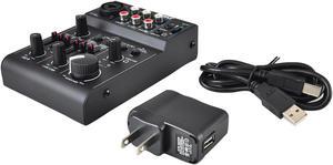 Pyle PAD30MXUBT Bluetooth 3-Channel Mixer DJ Controller Audio Interface