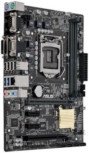 ASUS H110M-C/CSM LGA1151 DDR4 DVI VGA SATA 6Gb/s USB 3.0 H110 microATX CSM Motherboard ASUS H110M-C/CSM LGA1151 DDR4 DVI VGA SATA 6Gb/s USB 3.0 H110 microATX CSM Motherboard