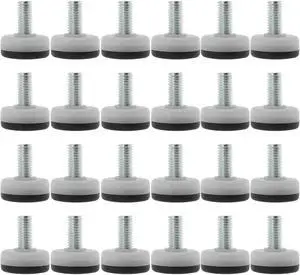 M10 x 20 x 30mm Furniture Glide Leveler Feet Floor Protector for Chair Leg 24pcs