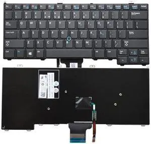 New Replacement Laptop Keyboard With backlit for Dell Latitude E7440 E7420 E7240 US layout black color