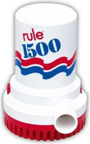 Rule 1500 Gph Non Automatic   Bilge Pump