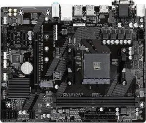 Motherboard Fit forGIGABYTE GA-A320M-S2H forAMD AM4 with I/O Back Plate Shield - Industrial PackagedNon-Original Packaging
