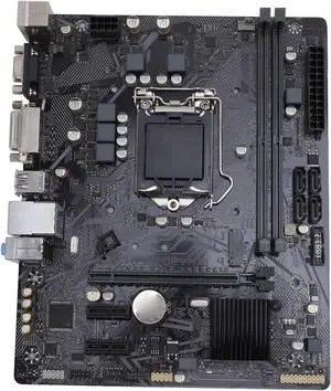 H410M D2VX SI Computer Motherboard, 2 DDR4 DIMM 64GB M ATX PCI E 3.0 Desktop Motherboard for LGA 1200, for Core 10th gen, 1x PCIE X16, 4X SATA III, DVI, VGA, USB2.0