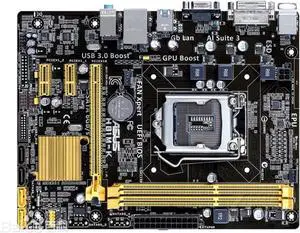 Motherboard Fit forASUS H81M-K for 4th Gen forIntel LGA 1150 with I/O Back Plate Shield - Industrial PackagedNon-Original Packaging