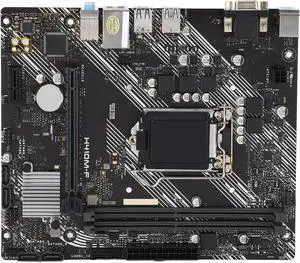 H410M F Motherboard, DDR4×2 DIMM Slots 2 Channel DDR4 Desktop Computer Motherboard for LGA 1200 10th Gen for Core 14nm CPU Processors Serial ATA III Interface