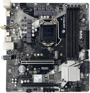Motherboard Fit forASROCK B460M PRO4S/AC forIntel B460 Motherboard Micro ATX Support CPU forIntel i3 10100 i5 10400 i7 10900 Socket 1200 DDR4 M.2