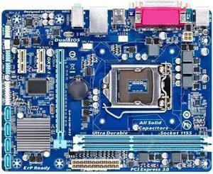 Pc Motherboard Fit forGigabyte GA-H61M-DS2 Desktop Motherboard H61 Socket Fit for LGA 1155 I3 I5 I7 DDR3 16G UATX UEFI BIOS Original H61M-DS2 Board