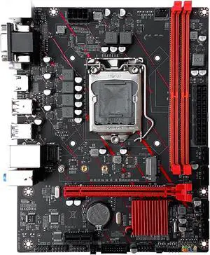 Motherboard Fit for JGINYUE H510 Motherboard H510M-H USB3.2 LGA1200 M-ATX SATA 3.0 PCI-E Support forIntel 10 11 Core Dual Channel DDR4