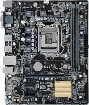 Motherboard Fit forASUS H110M-K for 6/7th Gen forIntel LGA 1151 with I/O Back Plate Shield