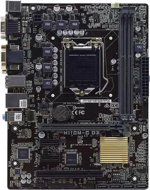 Motherboard Fit forASUS H110M-C D3 Motherboard forIntel H110 LGA 1151 DDR3 32GB Support Core i5-6400 6300 6500 7500 6700 G4560 CPU Micro ATX