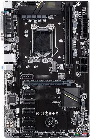 Fit forGigabyte GA-H110-D3A 6GPU 6PICE B250 BTC PRO Desktop Motherboard H110-D3A H110 LGA 1151 DDR4 ATX Motherboardsgaming Motherboard Combo