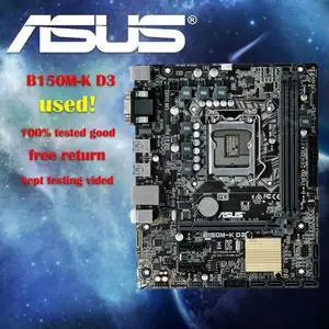B150M-K D3 Desktop Motherboard B150 Socket LGA 1151 i7 i5 i3 DDR3 32G SATA3 Micro-ATX