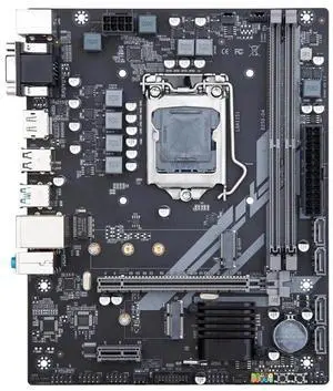 B250 D4 M-ATX Motherboard LGA 1151 Support 6/7/8/9 Generation DDR4 2133/2400/2666MHz 32GB M.2 SATA3 USB3.0 VGA