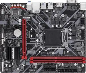 Motherboard Fit forGigabyte B365M H for 8/9th Gen forIntel LGA 1151 with I/O Back Plate Shield - Industrial PackagedNon-Original Packaging