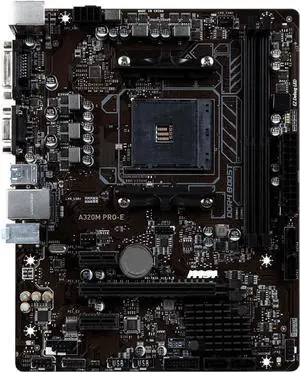 Motherboard Fit forMSI A320M PRO-E forAMD A320 Socket AM4 with I/O Back Plate Shield