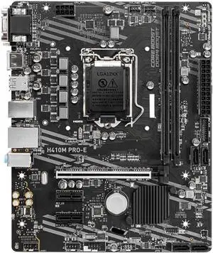 Motherboard Fit forMSI H410M PRO-E forIntel H410 LGA 1200 with I/O Back Plate Shield