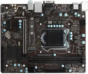 Computer Motherboards Fit forMSI B250M PRO-V Original Motherboard LGA 1151 I7 I5 I3 DDR4 32GB PCI-E 3.0 M.2 USB2.0 USB3.1 SATA3 B250 Desktop Board