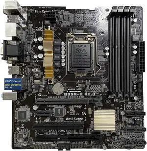 Motherboard Fit forASUS B85M-E r2.0 forIntel LGA 1150 with I/O Back Plate Shield