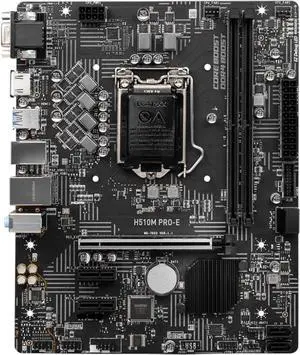 Motherboard Fit forMSI H510M PRO-E forIntel H510 LGA 1200 with I/O Back Plate Shield