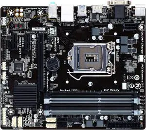 Motherboard Fit forGigabyte GA-B85M-DS3H-A for 4th Gen forIntel LGA 1150 with I/O Back Plate Shield