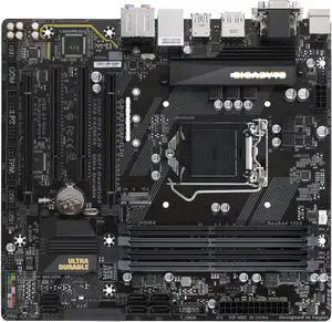 Motherboard Fit forGigabyte GA-B250M-D3H for 6/7th Gen forIntel LGA 1151 with I/O Back Plate Shield