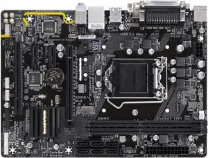 Motherboard Fit forGigabyte GA-B250M-D3V for 6/7th Gen forIntel LGA 1151 with I/O Back Plate Shield
