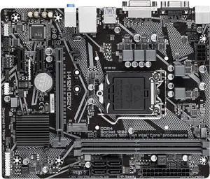 Motherboard Fit forGigabyte H410M DS2V for 10th Gen forIntel LGA 1200 with I/O Back Plate Shield